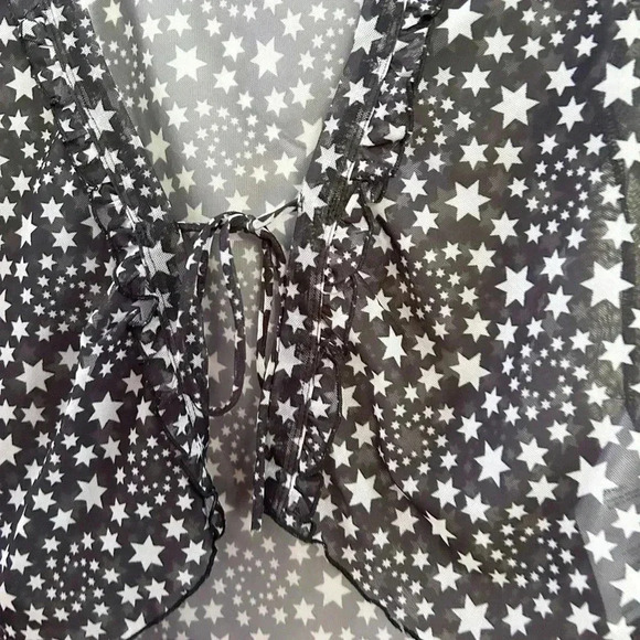 Free People Star printed blouse small - Picture 4 of 4